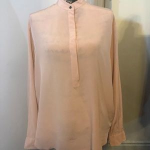 Madewell Hi Lo Silk Blouse